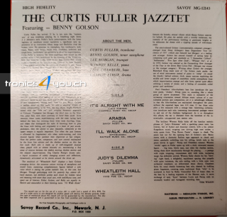 THE CURTIS FULLER JAZZTET WITH BENNY GOLSON