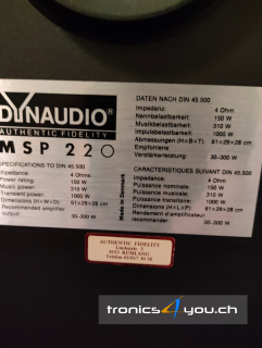 DYNAUDIO MSP 220