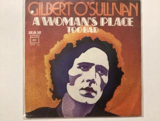 Gilbert O’Sullivan Single - A Woman’s Place / Too Bad 