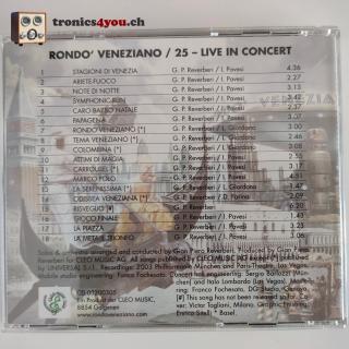 CD- Rondo' Veneziano – 25 - Live In Concert - von 2005 - RAR